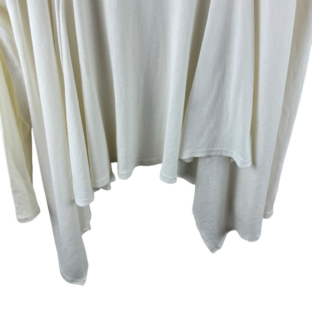 PACT Organic Cotton Open Front Comfy Cardigan Ivory Large - Picture 5 of 6